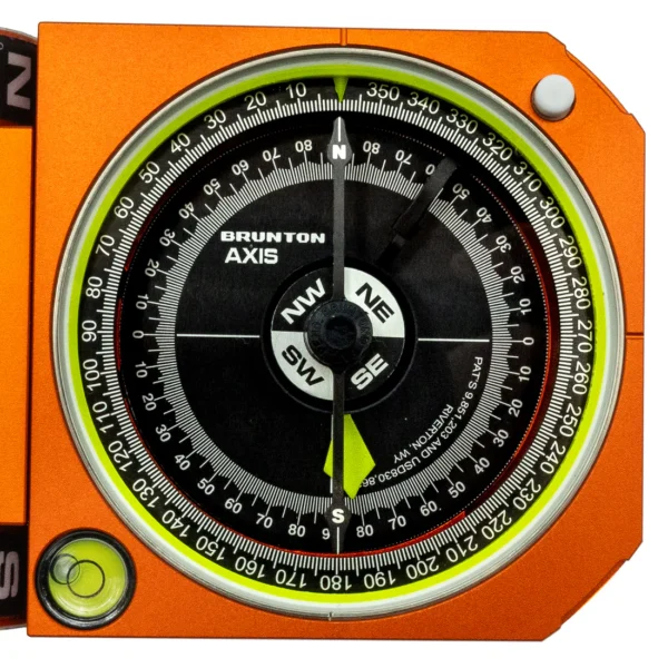 BRÚJULA DE TRÁNSITO AXIS 0-360 NARANJA BRUNTON (F-5012-OR-070) - Imagen 2