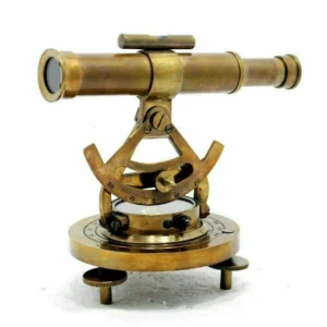 TEODOLITO CON BRÚJULA Y ALIDADA DE 6'' DECORATIVO (7206)